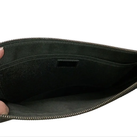 LOUIS VUITTON Monogram Eclipses Pochette Discovery Clutch Bag Brown M62291 - Picture 7 of 13